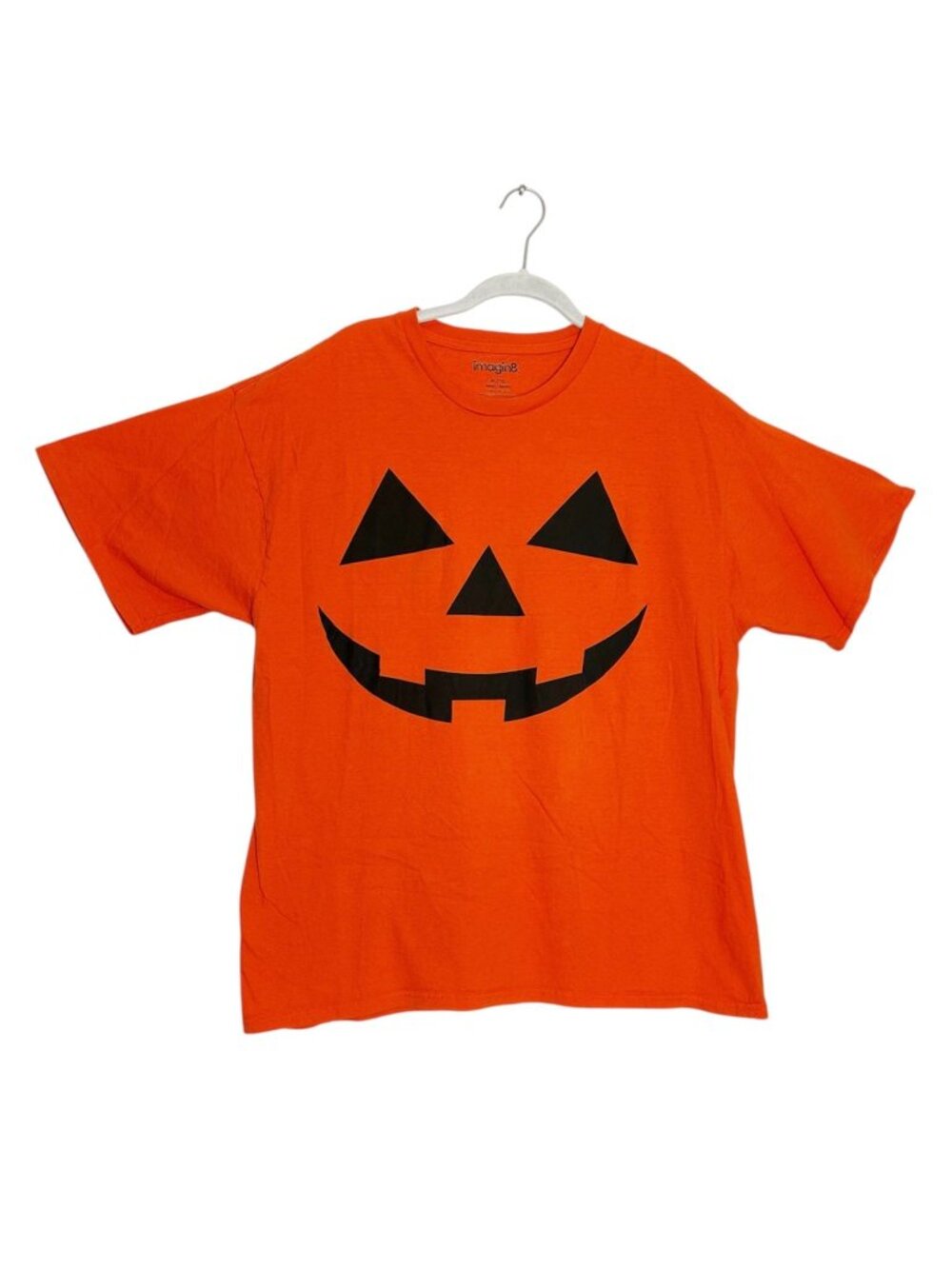 Imagin8 Orange Jack-O’-Lantern Halloween Pumpkin T-Shirt - Sz XL